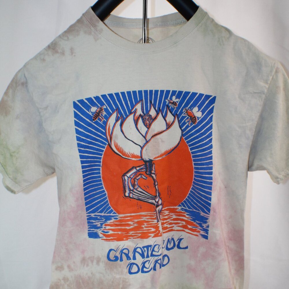 Grateful Dead Beige Tie Dye T Shirt 2021 Size S/M